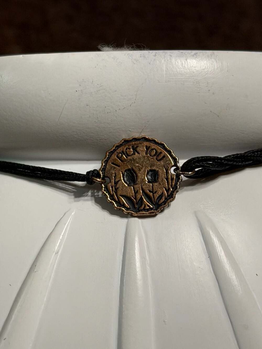 Alex and Ani 'I Pick You' Sterling Silver Charm Cord Bracelet